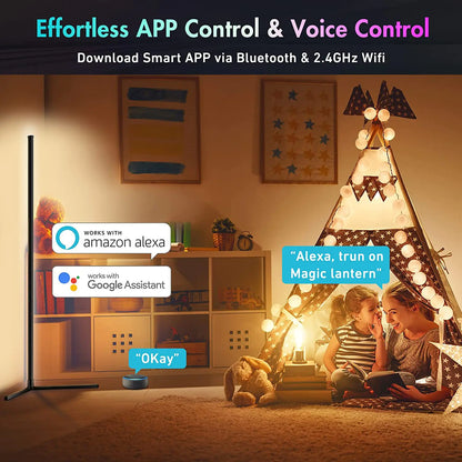 Plug-and-Play WiFi Colorful Corner Ambient Light