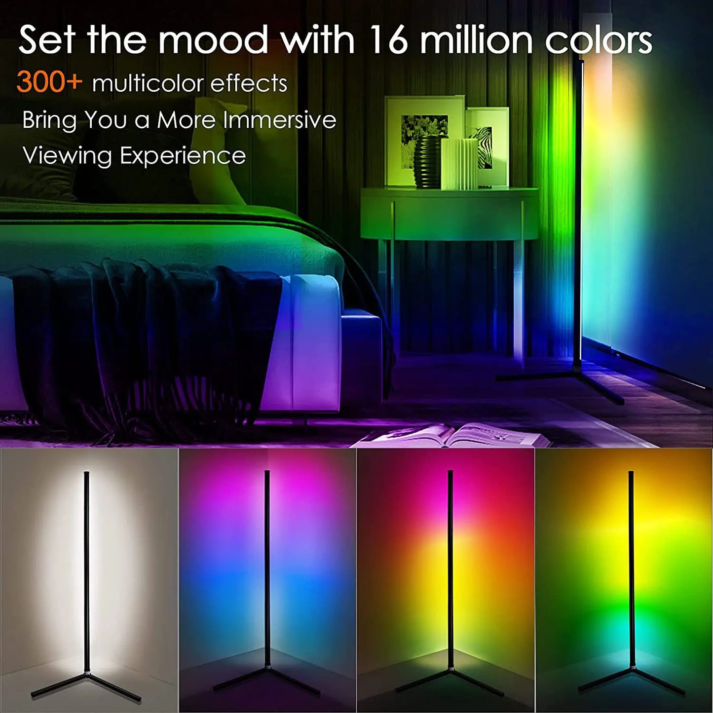 Plug-and-Play WiFi Colorful Corner Ambient Light